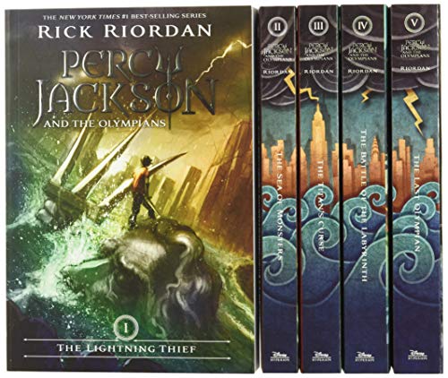 percy jackson book covers 1 5