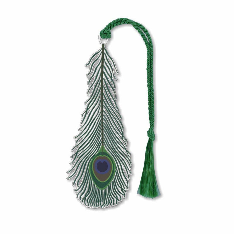 David Howell and Company - Peacock Feather Metal Bookmark