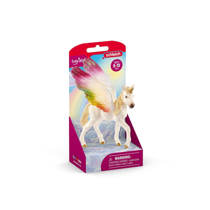 Schleich - Winged Rainbow Unicorn, FoalUnicorn Toy