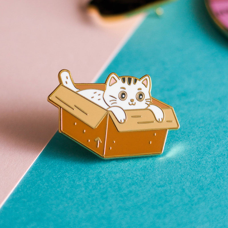 Occasionalish - Box Cat Enamel Pin