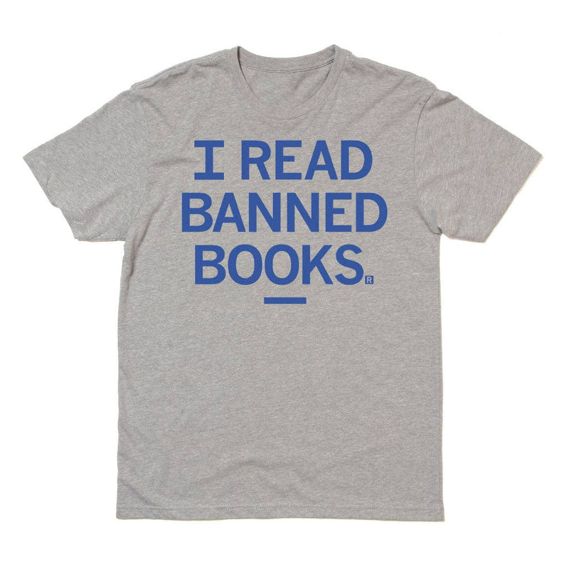 RAYGUN - I Read Banned Books T-Shirt: Standard XXXL - Dark Heather Grey