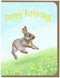 Amy Rose Moore Illustration - BIRTHDAY - Hoppy Birthday Bunny - Greeting Card 