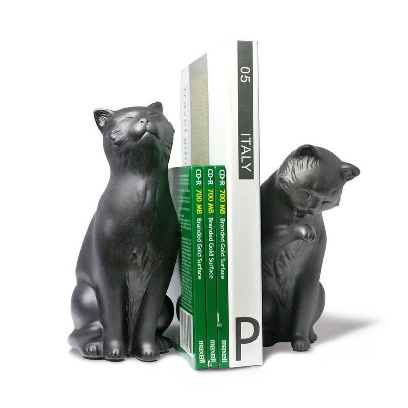 Danya B - Cat Bookend Set: Black