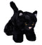 Wild Republic - Hug'Ems-Mini Black Cat Stuffed Animal 7"