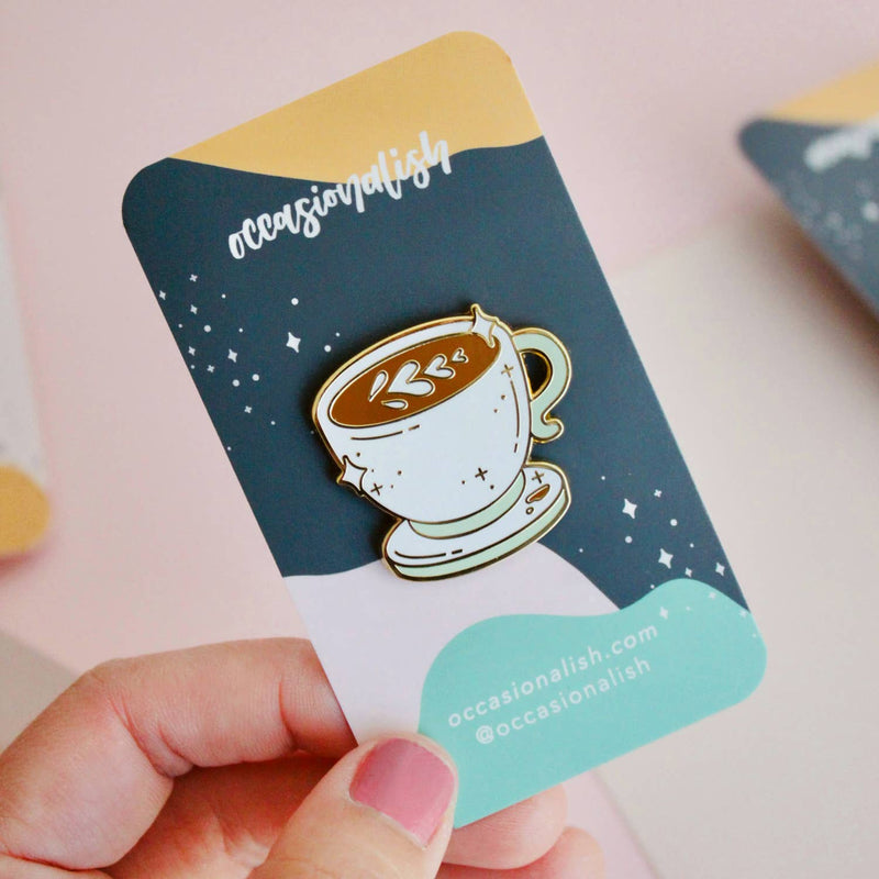 Occasionalish - Latte of Love Enamel Pin