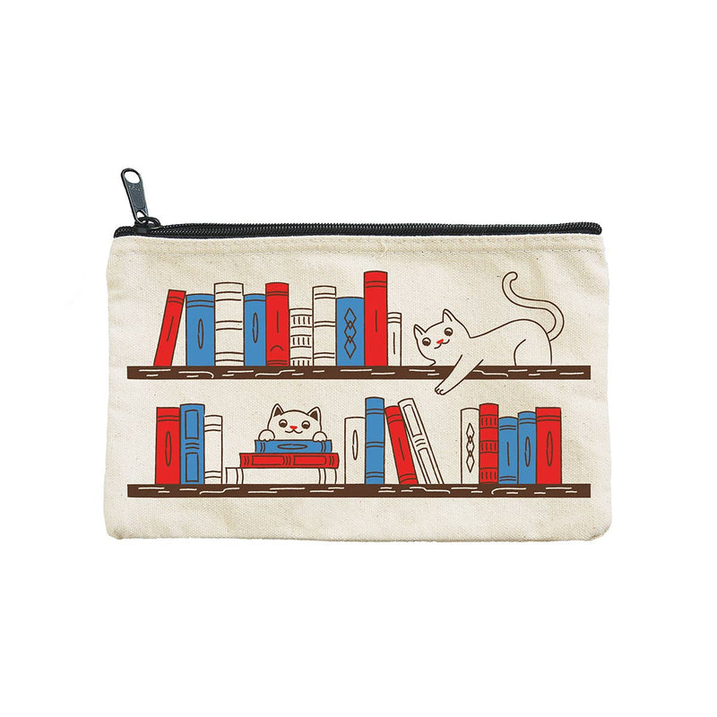 Seltzer Goods - Bookshelf Cats Pouch