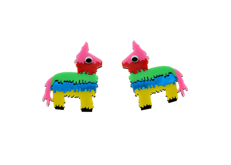 Vinca - Multi Colored Pinata Earrings