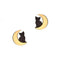 Vinca - Cat in Moon Large Earrings